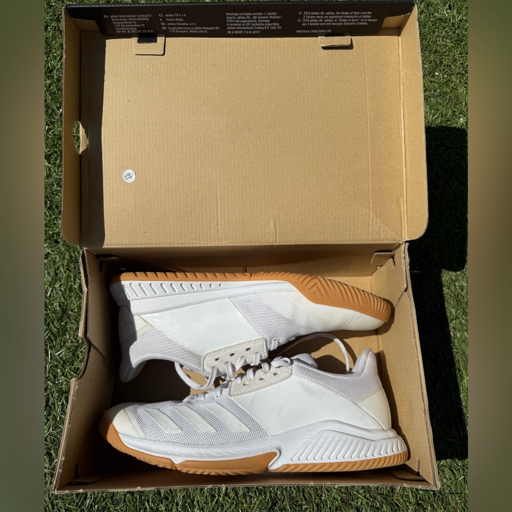 Adidas White CRAZYFLIGHT VOLLEYBALL SHOES Sz(9) - Picture 5 of 6